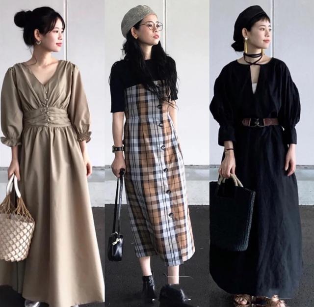 她只有152cm，不按套路出牌，长大衣、长裙统统敢穿，蛮好看