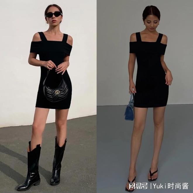 夏季怎么少得了“小黑裙”，经典永不过时，看这些搭配就知道了