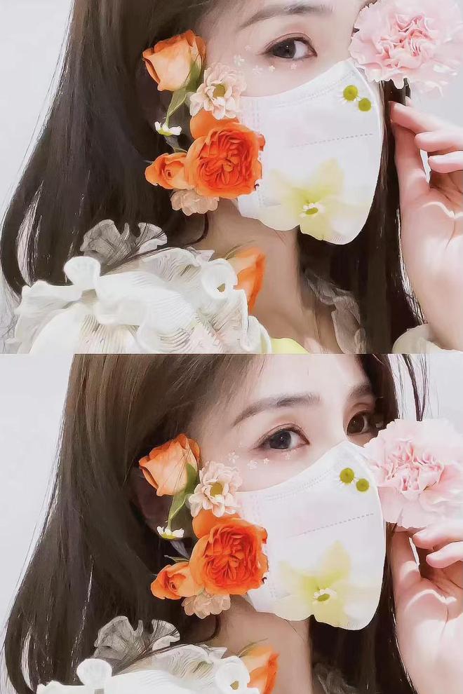 五一野餐出游怎么穿？光热辣小吊带还不够，白露的花瓣口罩美成仙