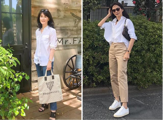 建议中年女性，尽量少穿打底裤！瞧日本主妇这样搭，时髦又女人味