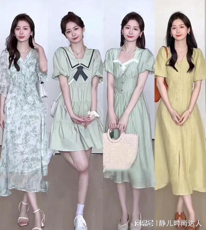 灵气柔美的夏日“连衣裙”穿搭，造型每天不重样，穿出好衣品